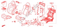 VORDERSITZ(L.)(2.0L) für Honda CIVIC 2.0 TYPE-R   CHAMP 3 Türen 6 gang-Schaltgetriebe 2010