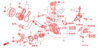 WASSERPUMPE(1.8L) für Honda CIVIC 1.8 TYPE-S 3 Türen 6 gang-Schaltgetriebe 2010