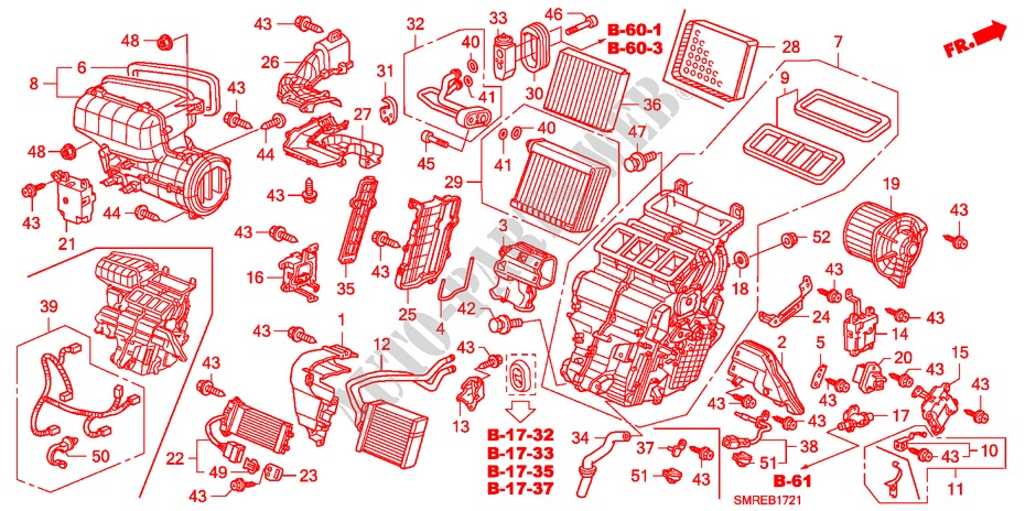 HEIZUNGSEINHEIT(RH) für Honda CIVIC 1.4 BASE 3 Türen Intelligent Schaltgetriebe 2010