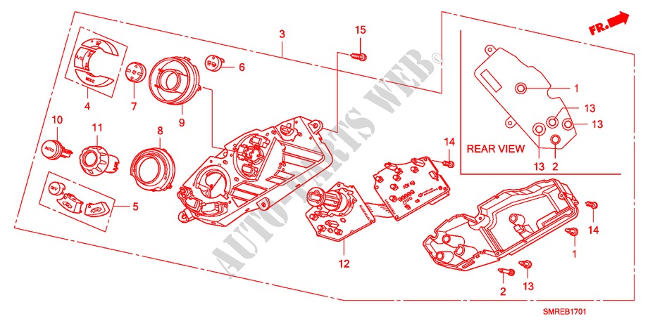 HEIZUNGSREGLER(RH) für Honda CIVIC 1.4 BASE 3 Türen Intelligent Schaltgetriebe 2010