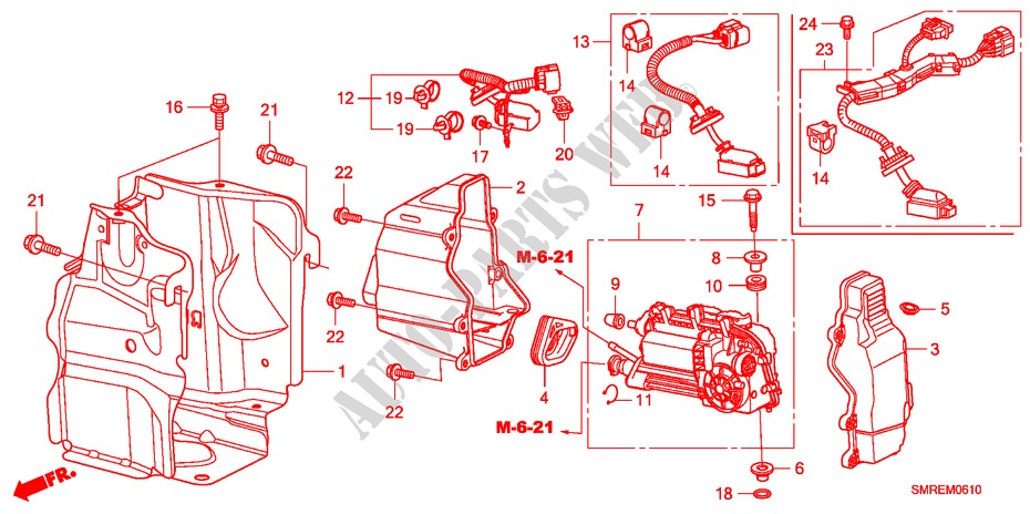 KUPPLUNGS, STELLGLIED(I SHIFT) für Honda CIVIC 1.8 BASE 3 Türen Intelligent Schaltgetriebe 2010