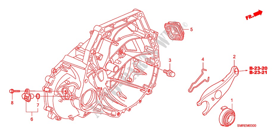 KUPPLUNGSFREIGABE(1.4L)(1.8L) für Honda CIVIC 1.8 BASE 3 Türen Intelligent Schaltgetriebe 2010