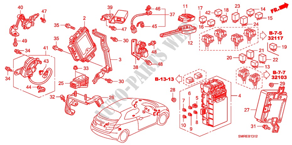 STEUERGERAT(KABINE)(RH)(1) für Honda CIVIC 1.4 BASE 3 Türen Intelligent Schaltgetriebe 2010