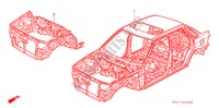 GEHAEUSESTRUKTUR(GEHAEUSE) für Honda CONCERTO 1.6I 4 Türen 5 gang-Schaltgetriebe 1991