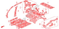 GEHAEUSESTRUKTUR(INNENBLECH) für Honda CONCERTO 1.6I 4 Türen 4 gang automatikgetriebe 1991