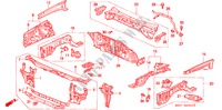 GEHAEUSESTRUKTUR(V. TRENNWAND) für Honda CONCERTO 1.6I-16 4 Türen 4 gang automatikgetriebe 1991