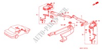 HEIZUNGSSCHACHT(RH) für Honda CONCERTO 1.6I-16 4 Türen 5 gang-Schaltgetriebe 1990