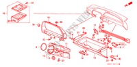 INSTRUMENTENBRETT(LH) für Honda CONCERTO LX 4 Türen 4 gang automatikgetriebe 1990