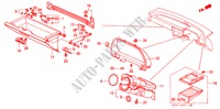 INSTRUMENTENBRETT(RH) für Honda CONCERTO 1.6I-16 SE 4 Türen 5 gang-Schaltgetriebe 1993