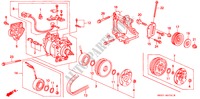 KLIMAANLAGE (KOMPRESSOR)('93) für Honda CONCERTO 1.6I-16 4 Türen 4 gang automatikgetriebe 1993
