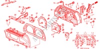 KOMBIINSTRUMENT (BAUTEILE) für Honda CONCERTO 1.6I-16 4 Türen 5 gang-Schaltgetriebe 1993