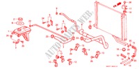 KUEHLERSCHLAUCH für Honda CONCERTO 1.6I-16 4 Türen 5 gang-Schaltgetriebe 1993