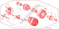 LICHTMASCHINE(BOSCH) für Honda CONCERTO 1.6I-16 SE 4 Türen 5 gang-Schaltgetriebe 1993