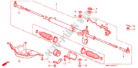SERVOLENKGETRIEBE(LH) für Honda CONCERTO 1.5I 4 Türen 4 gang automatikgetriebe 1991