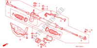 SERVOLENKGETRIEBE(RH) für Honda CONCERTO 1.6I-16 4 Türen 5 gang-Schaltgetriebe 1990