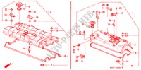 ZYLINDERKOPFDECKEL für Honda CONCERTO 1.6I 4 Türen 4 gang automatikgetriebe 1991