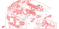 VORDERE TRENNWAND für Honda ACCORD 2.0ITD 4 Türen 5 gang-Schaltgetriebe 1996