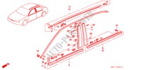 ZIERLEISTE für Honda ACCORD 1.8I 4 Türen 5 gang-Schaltgetriebe 1996