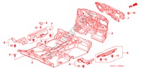 BODENMATTE für Honda CIVIC 1.8 S 4 Türen 6 gang-Schaltgetriebe 2006