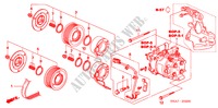 KLIMAANLAGE (KOMPRESSOR) für Honda CIVIC 1.8 S 4 Türen 6 gang-Schaltgetriebe 2006
