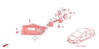 NEBELSCHEINWERFER für Honda CIVIC 1.8 VXI 4 Türen 5 gang automatikgetriebe 2007