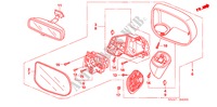 SPIEGEL für Honda CIVIC LXI 4 Türen 5 gang automatikgetriebe 2006