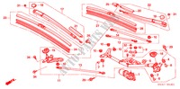 WINDSCHUTZSCHEIBENWISCHER (RH) für Honda CIVIC 1.8 S 4 Türen 6 gang-Schaltgetriebe 2006
