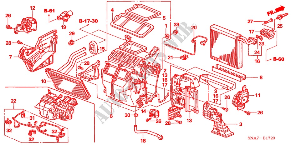 HEIZUNGSEINHEIT(LH) für Honda CIVIC 1.8 LS 4 Türen 6 gang-Schaltgetriebe 2007
