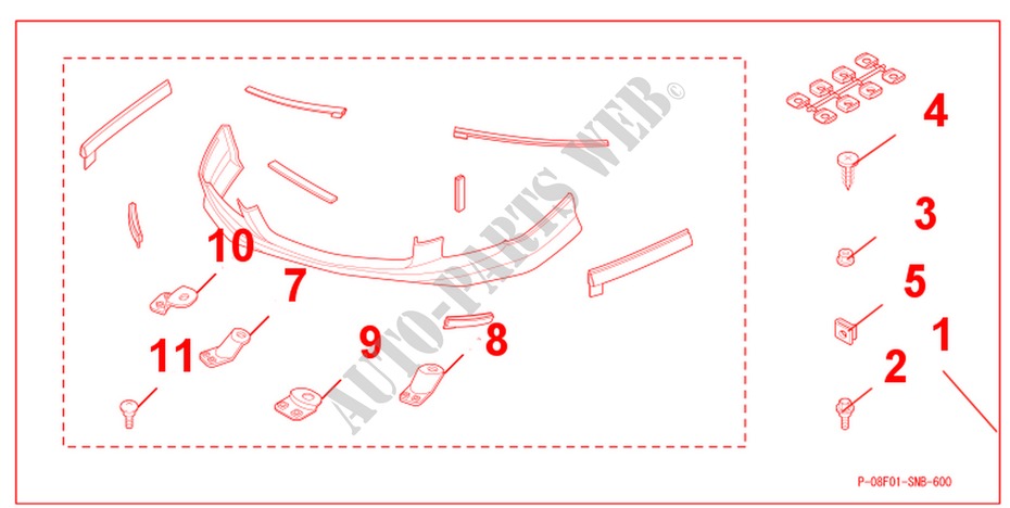 SPOILERLIPPE GRUNDIERT für Honda CIVIC 1.6 SE 4 Türen 5 gang-Schaltgetriebe 2007