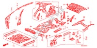 BODEN/INNENBLECHE für Honda CIVIC 1.6 VTI 4 Türen 5 gang automatikgetriebe 2009