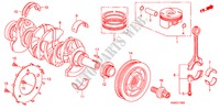 KURBELWELLE/KOLBEN für Honda CIVIC 1.8 S 4 Türen 6 gang-Schaltgetriebe 2008