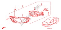NEBELSCHEINWERFER('09) für Honda CIVIC VTI 4 Türen 5 gang-Schaltgetriebe 2009