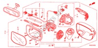 SPIEGEL(SEITL. BLINKER) (AUTOMATISCH DREHUNG) für Honda CIVIC 1.8 ES 4 Türen 6 gang-Schaltgetriebe 2009