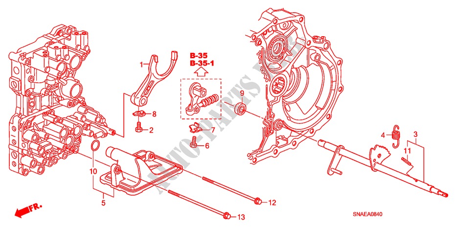 SCHALTGABEL für Honda CIVIC 1.6 VTI 4 Türen 5 gang automatikgetriebe 2009