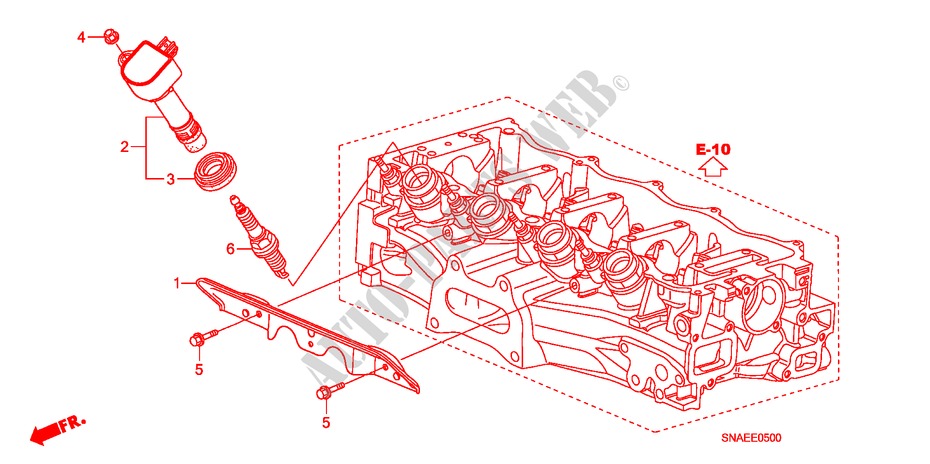 STOPFENOEFFNUNGS SPULE/STOEPSEL für Honda CIVIC 1.8 S 4 Türen 6 gang-Schaltgetriebe 2009