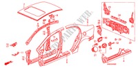 AUSSENBLECHE/TAFEL, HINTEN für Honda CIVIC 1.8 VXI 4 Türen 5 gang automatikgetriebe 2010