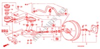 HAUPTBREMSZYLINDER/MASTER POWER(LH) für Honda CIVIC 1.8 LS 4 Türen 5 gang automatikgetriebe 2011