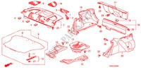 HINTERE ABLAGE/KOFFERRAUMVERKLEIDUNG für Honda CIVIC 1.8 VXI 4 Türen 5 gang automatikgetriebe 2010