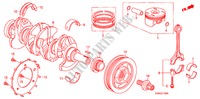 KURBELWELLE/KOLBEN für Honda CIVIC 1.8 VXI 4 Türen 5 gang automatikgetriebe 2010