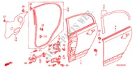 TUERBLECHE, HINTEN für Honda CIVIC 1.8 VXI 4 Türen 5 gang automatikgetriebe 2010