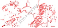 TUERSCHLOSS, HINTEN/AEUSSERER GRIFF für Honda CIVIC 1.8 VXI 4 Türen 5 gang automatikgetriebe 2010