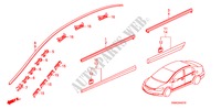 ZIERLEISTE für Honda CIVIC 1.8 VXI 4 Türen 5 gang automatikgetriebe 2010
