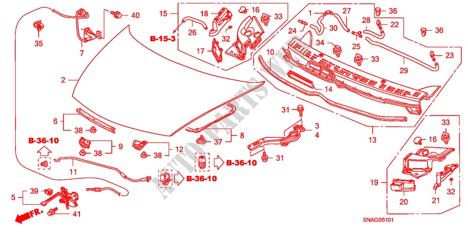 MOTORHAUBE(RH) für Honda CIVIC 1.8 VXI 4 Türen 5 gang automatikgetriebe 2010