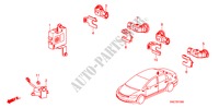 ECKSENSOR für Honda CIVIC HYBRID MX       ALCANTARA 4 Türen vollautomatische 2011