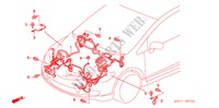 KABELBAUM(RH)(1) für Honda CIVIC HYBRID MX       ALCANTARA 4 Türen vollautomatische 2011