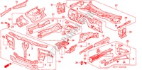 GEHAEUSESTRUKTUR(V. TRENNWAND) für Honda LEGEND LEGEND 4 Türen 5 gang-Schaltgetriebe 1995