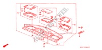 HINTERE ABLAGE für Honda LEGEND LEGEND 4 Türen 4 gang automatikgetriebe 1991