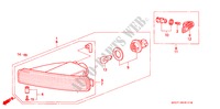 KOMBINATIONSLEUCHTE für Honda LEGEND LEGEND 4 Türen 5 gang-Schaltgetriebe 1992