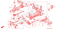 VORNE SITZKOMPONENTEN (L.)(RH) für Honda LEGEND LEGEND 4 Türen 4 gang automatikgetriebe 1995