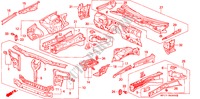 GEHAEUSESTRUKTUR(V. TRENNWAND) für Honda LEGEND COUPE LEGEND 2 Türen 4 gang automatikgetriebe 1993